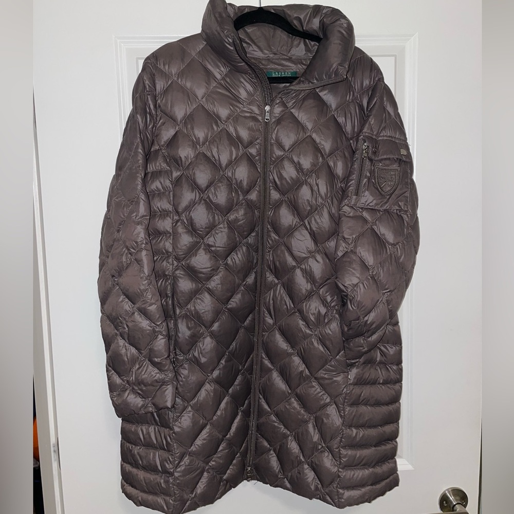 Lauren Ralph Lauren Knee Length lightweight puffer! Size M